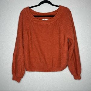 Hollister Burnt Orange long sleeve sweater- M